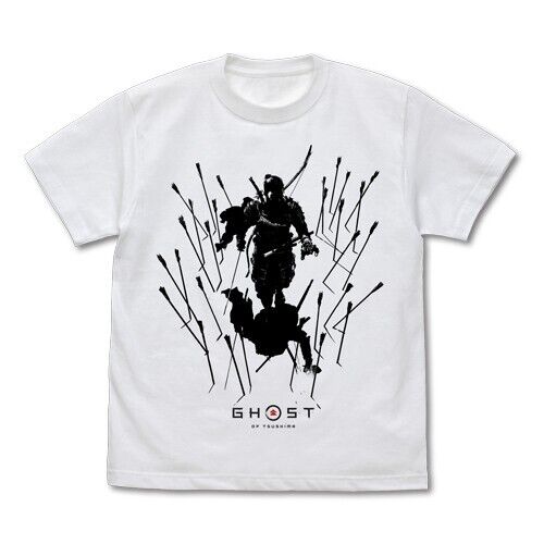 Ghost of Tsushima Jin Sakai T-shirt White L Size Unisex Japan Limited