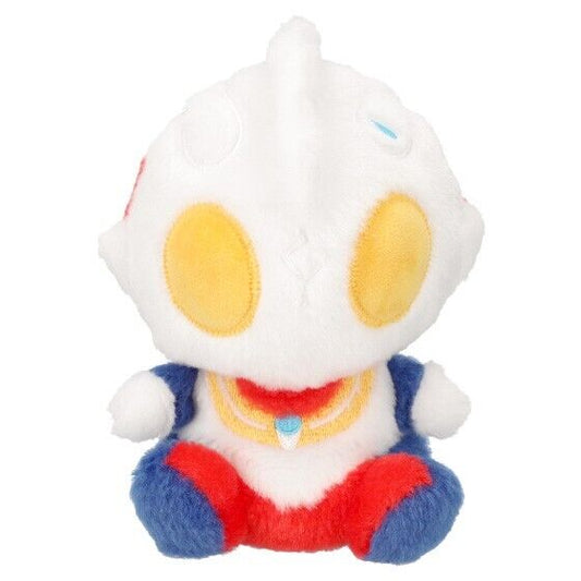 Ultraman Tiga Fluffy Sitting Plush Palm Size 13cm Tsuburaya Japan Limited