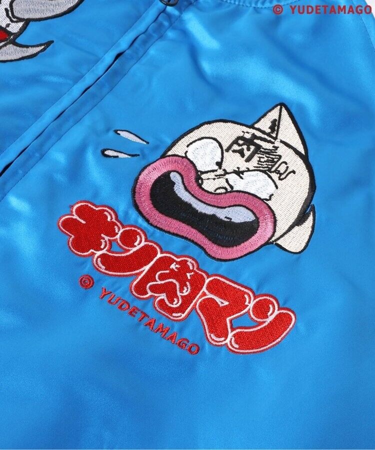 Kinnikuman Satin Jacket Embroidery Sukajan Reversible L Size Unisex Japan LTD