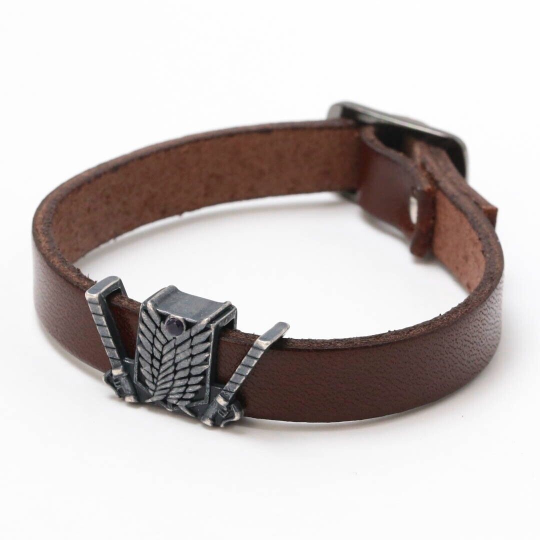 Attack on Titan Hange Zoe Leather Bracelet Japan Limited