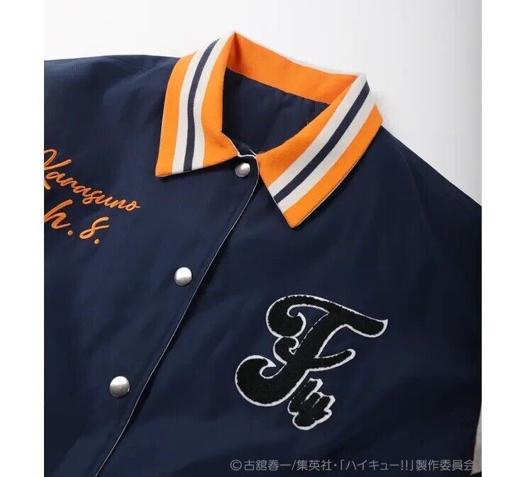 Haikyuu!! Haikyu Karasuno Crow College Jacket Navy M Size Unisex Japan Cosplay