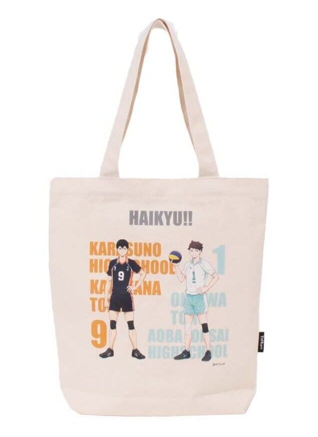 Haikyuu!! Haikyu Tobio Kageyama & Tooru Oikawa Tote Bag Canvas 41x36cm Japan LTD