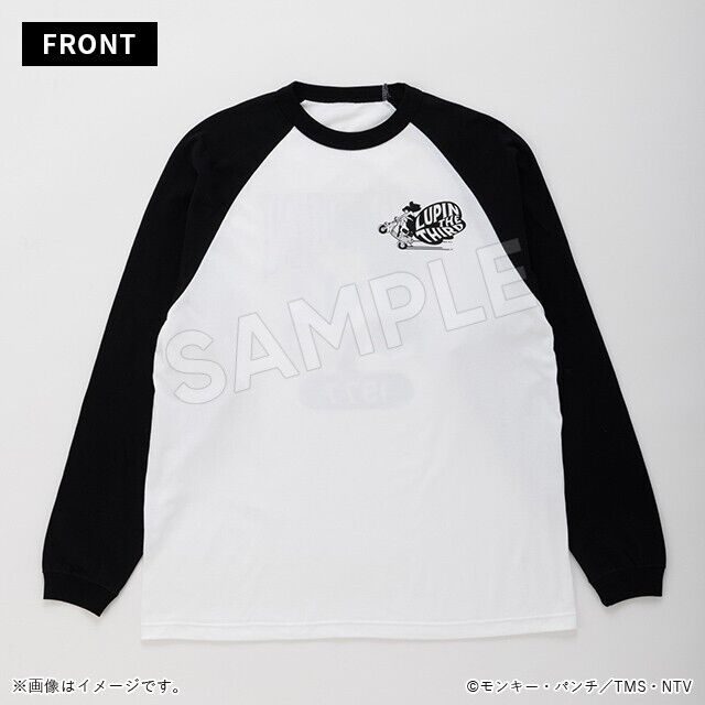 Lupin III the Third Fujiko Mine Raglan T-shirt Long Sleeve Black L Size Unisex