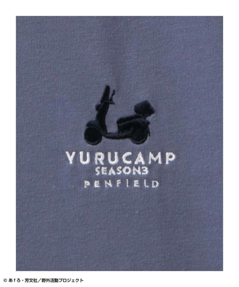 Yuru Camp Season 3 Rin Shima T-shirt Navy XL Size Penfield Japan Limited Cosplay