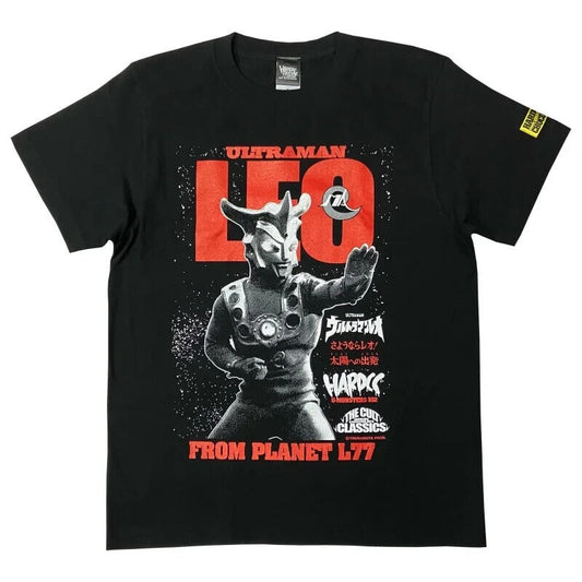 Ultraman Leo T-shirt Black L Size Unisex Tokusatsu Sci-Fi Tsuburaya Japan