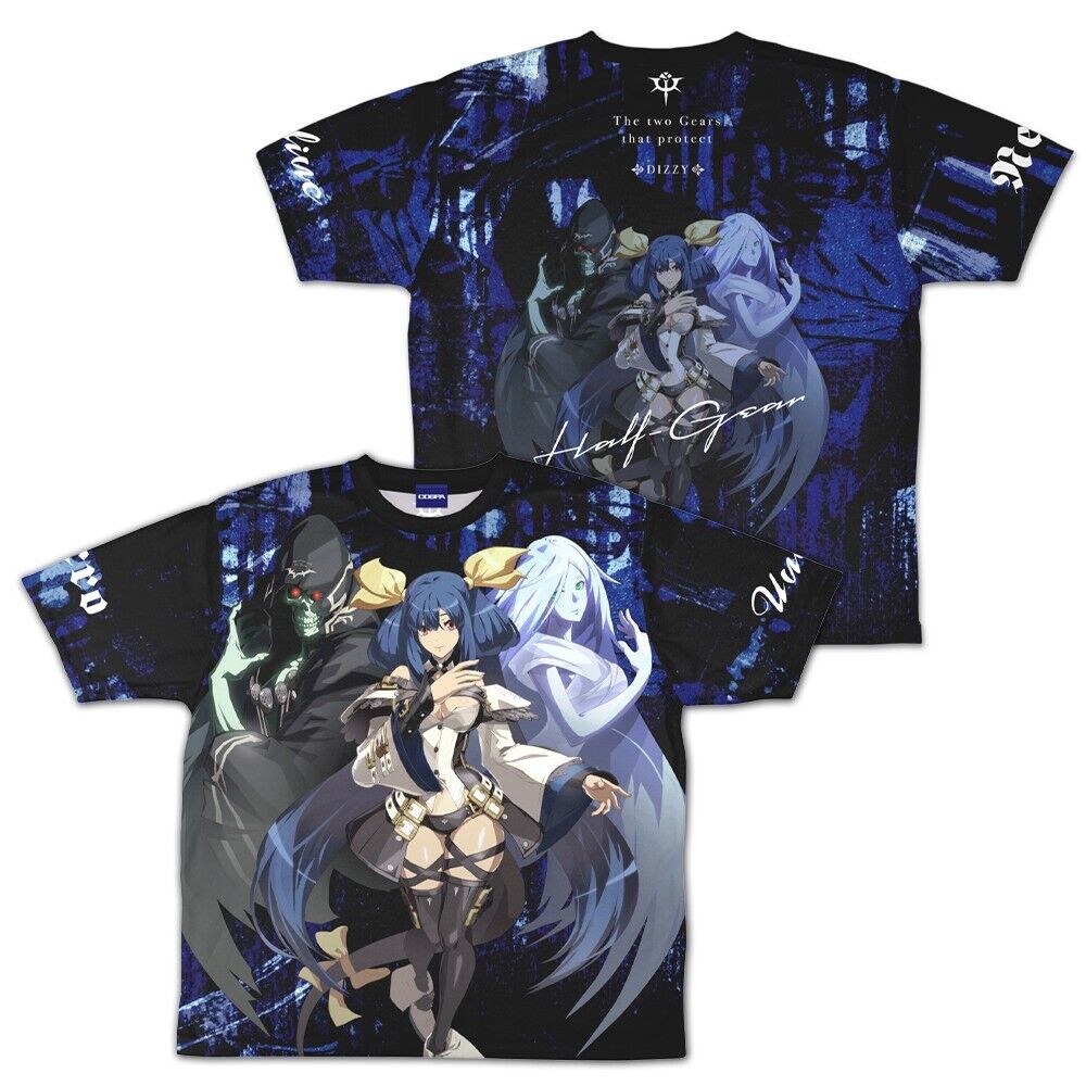 GUILTY GEAR Xrd REV 2 Dizzy Full Graphic T-shirt XL Size Japan Limited Cosplay