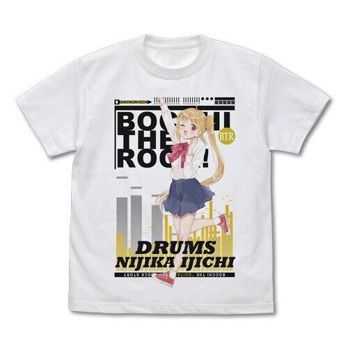 Bocchi the Rock! Nijika Ijichi Full Color T-shirt XL Size Unisex Japan Limited