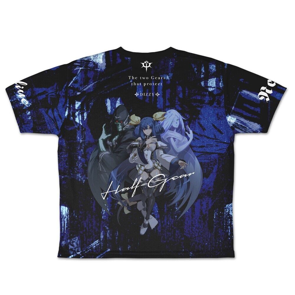 GUILTY GEAR Xrd REV 2 Dizzy Full Graphic T-shirt XL Size Japan Limited Cosplay