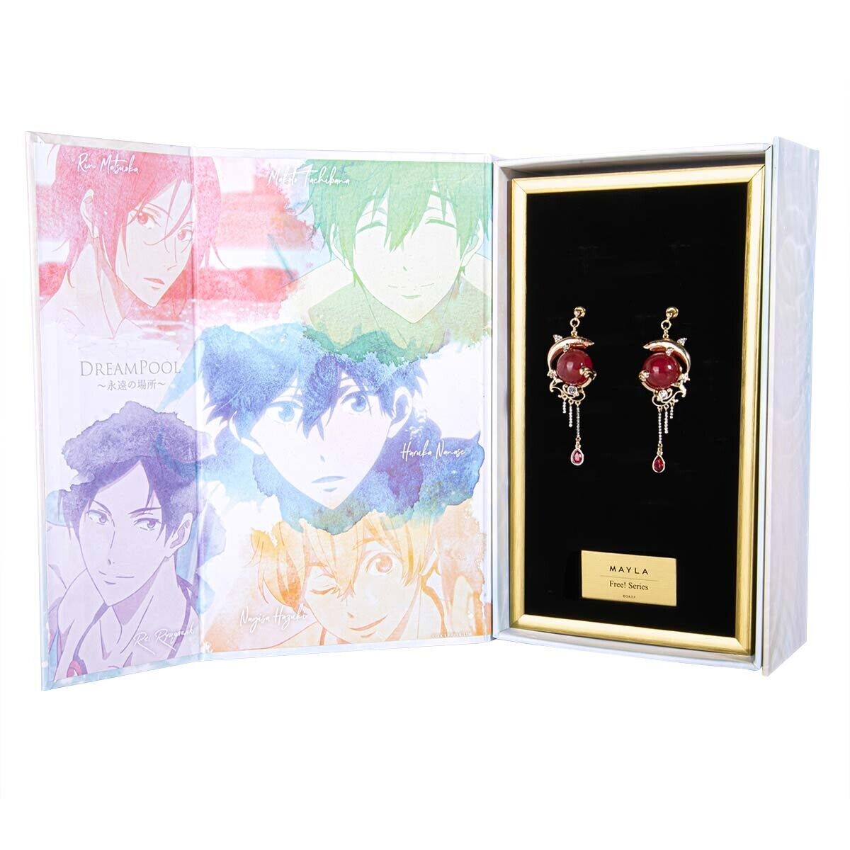 Free! Rin Matsuoka Iconique Object Earrings Jewelry Kyoto Animation Japan