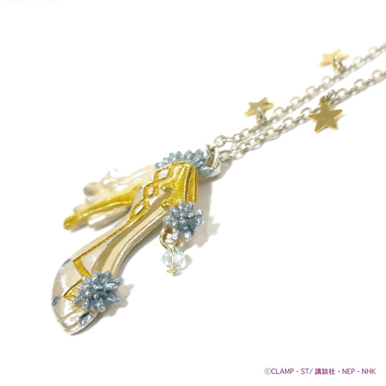 Cardcaptor Sakura Clear Card Costume Crystal Feather Dress Necklace Pendant Shoe