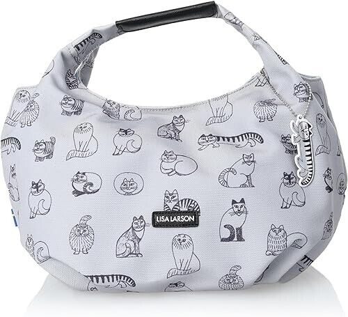 Lisa Larson Sketch Cats Balloon Tote Bag 5L Gray Women