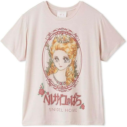 The Rose of Versailles Lady Oscar Marie Antoinette Print T-shirt Pink Women