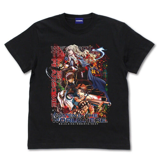 Black Lagoon Balalaika Roberta Revy The Top Three Scariest T-shirt L Size Japan