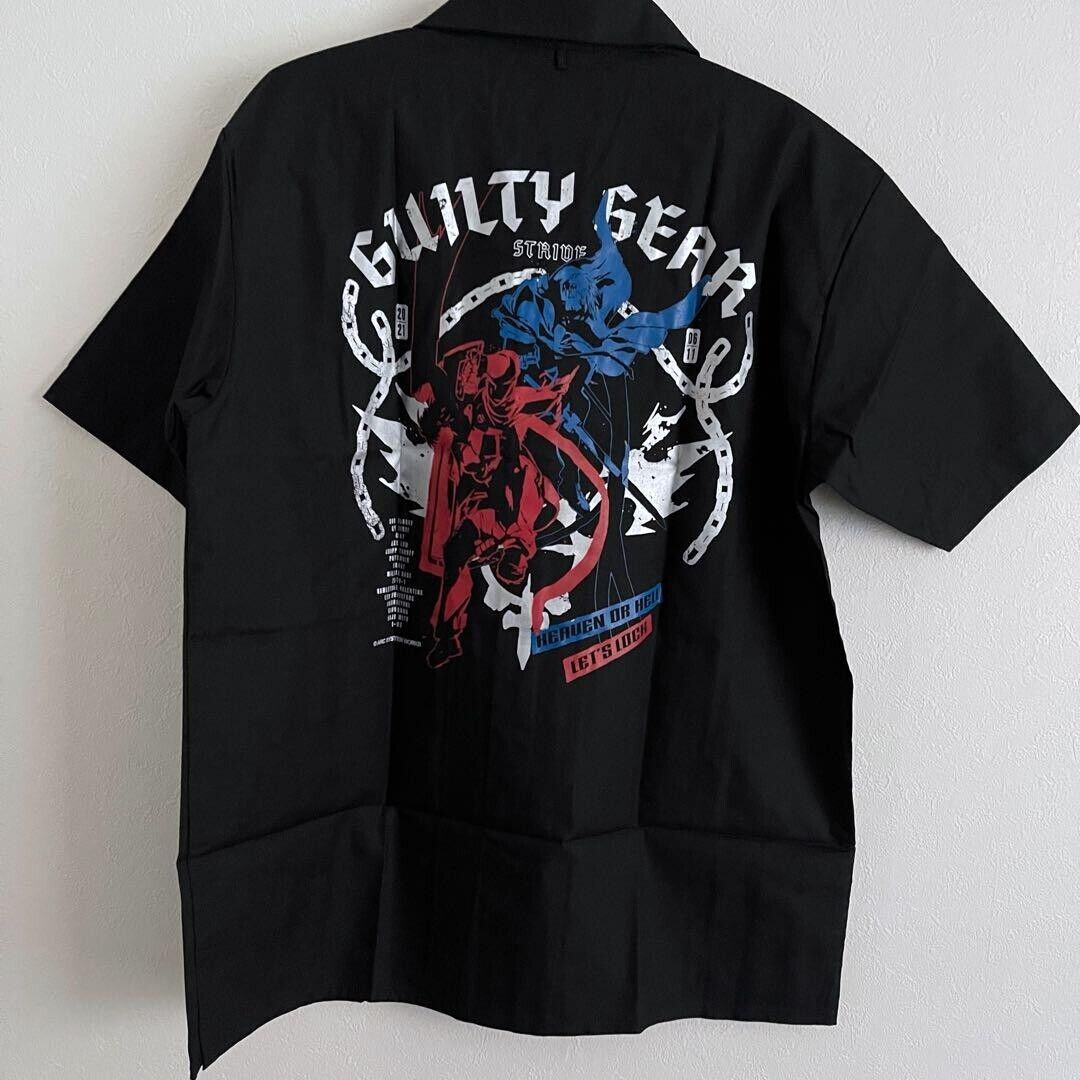 GUILTY GEAR STRIVE Open-Collared Shirt Short Sleeve L Size TOKYO VIDEO GAMERS