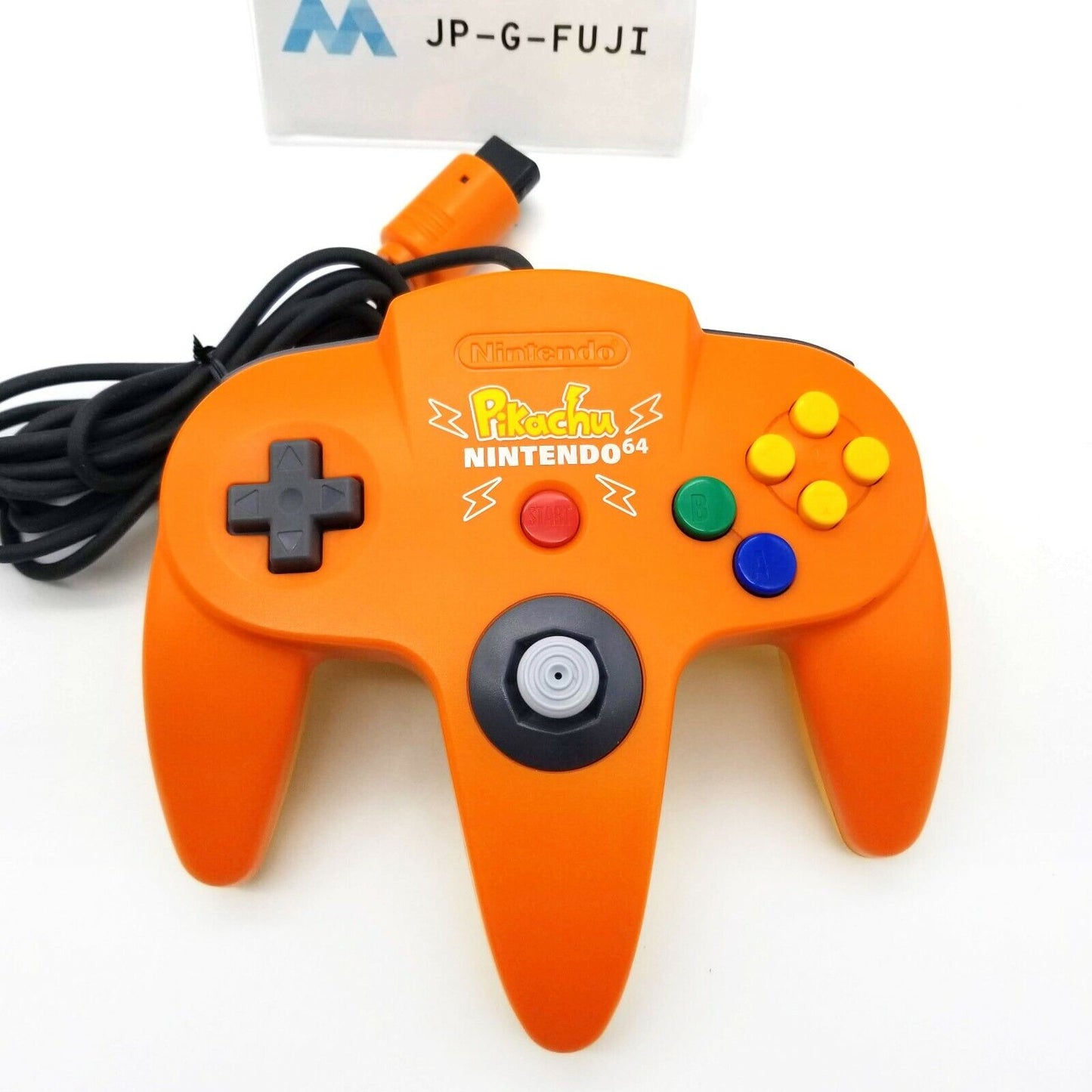 Pokemon Pikachu Nintendo 64 Controller Orange & Blue Very good