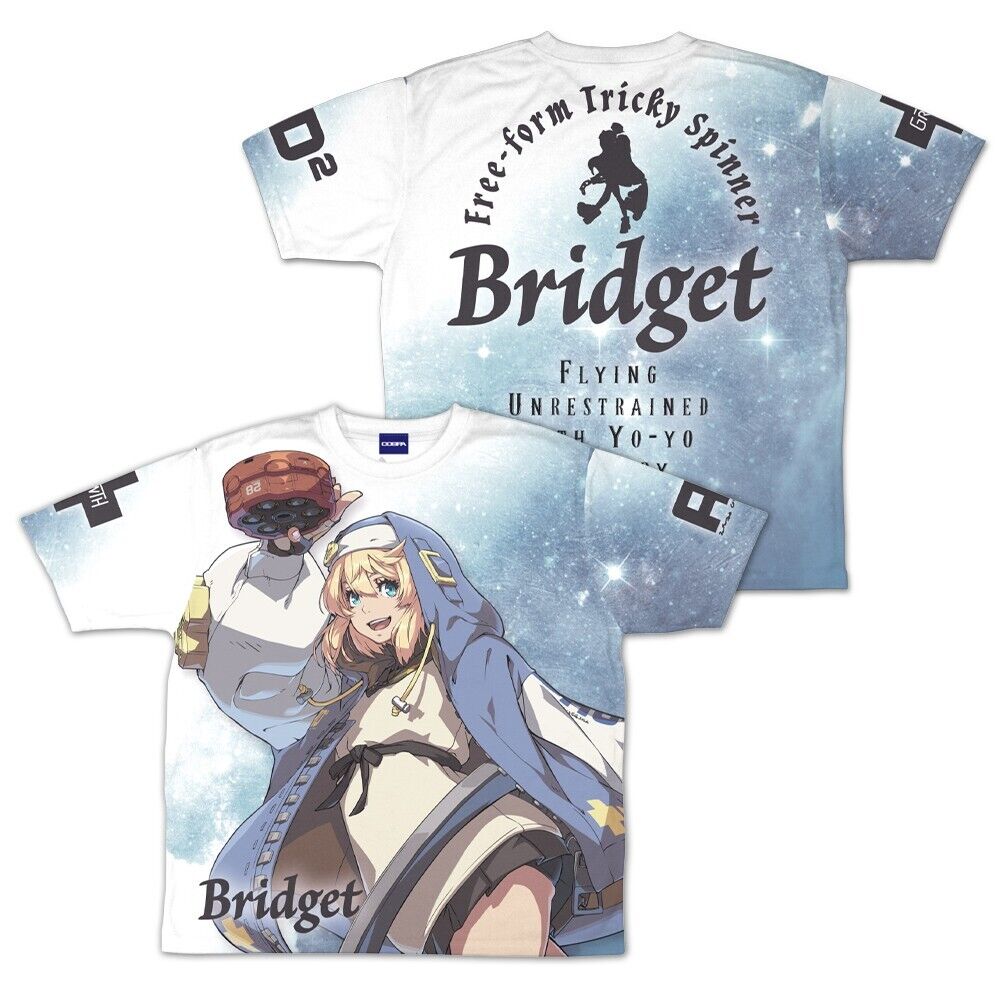 GUILTY GEAR STRIVE Bridget Full Graphic T-shirt L Size Japan Limited Cosplay