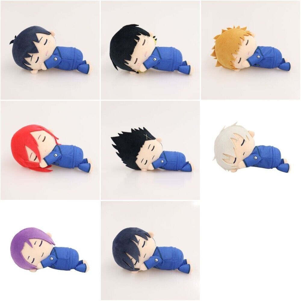 Blue Lock Rin Itoshi Sleeping Plush Doll 20cm Munyugurumi S Japan Limited