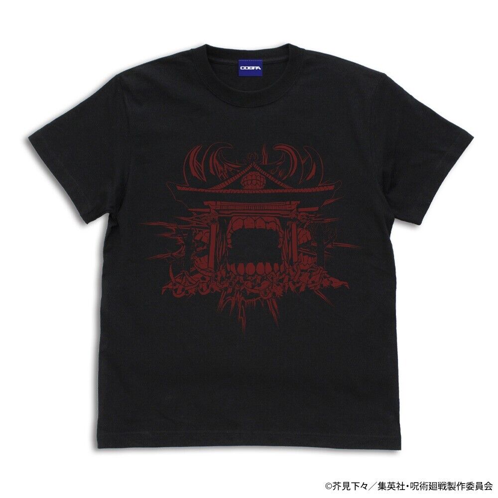 Jujutsu Kaisen Sukuna Malevolent Shrine T-shirt Black XL Size Unisex Japan LTD