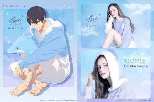 Free! Haruka Nanase Lougewear Hoodie & Short Pants Set Kyoto Animation Japan