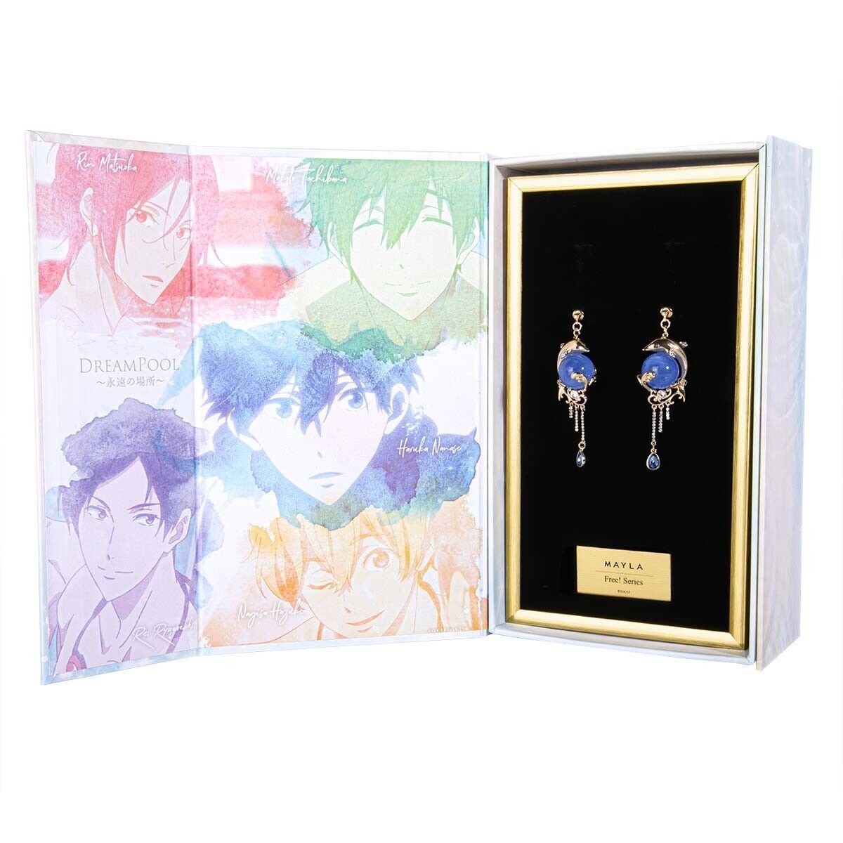 Free! Haruka Nanase Iconique Object Earrings Jewelry Kyoto Animation Japan