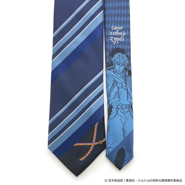 JoJo's Bizarre Adventure Pt.2 Caesar Anthonio Zeppeli Tie Necktie Navy Japan LTD