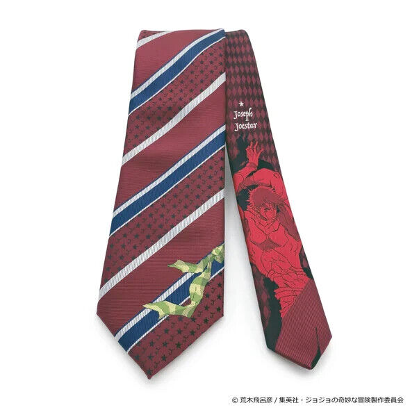 JoJo's Bizarre Adventure Pt.2 Battle Tendency Joseph Joestar Tie Necktie Wine