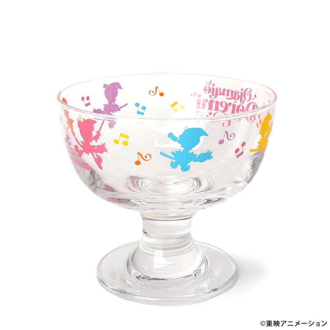 Ojamojo Doremi Dessert Sundae Glass w/ Coaster Tableware Japan Limited