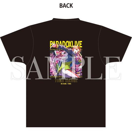 Paradox Live VISTY Toma Hikage Phantometal T-shirt Back Print Unisex Japan LTD