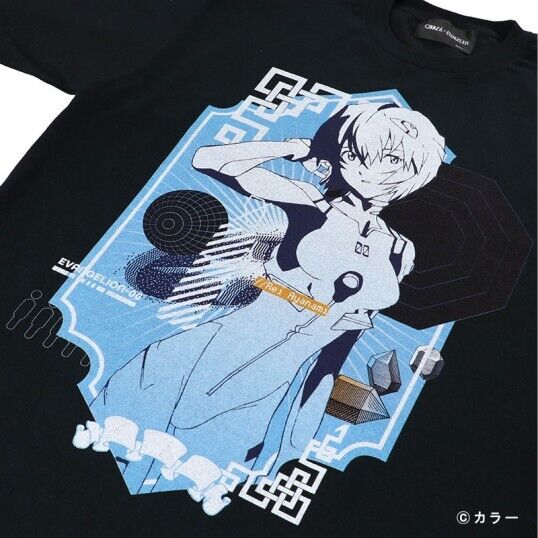 Evangelion Rei Ayanami T-shirt Long Sleeve 2XL Size Unisex Japan Limited