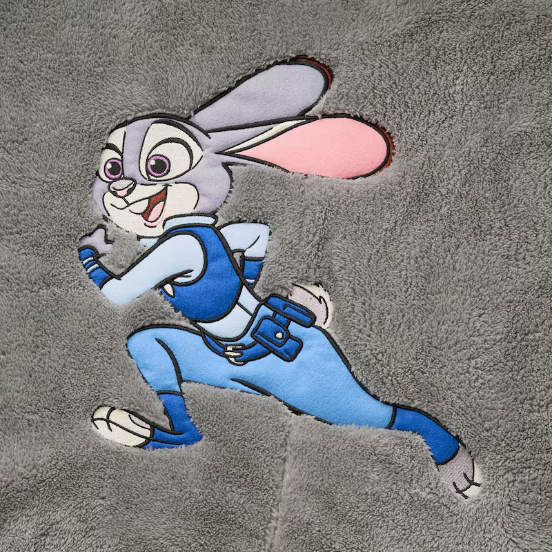 Disney Zootopia Judy Hopps  Gown Hoodie w/ Ear Fluffy Boa Unisex L-XL Cosplay