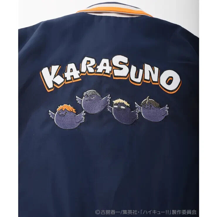 Haikyuu!! Haikyu Karasuno Crow College Jacket Navy M Size Unisex Japan Cosplay