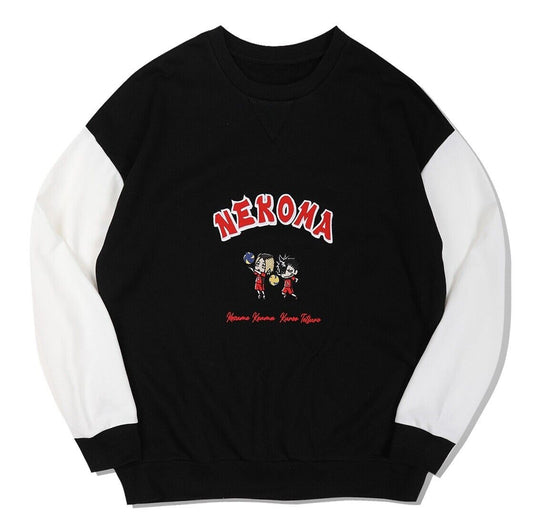 Haikyuu!! Haikyu Nekoma Kenma Kozume Tetsuro Kuroo Sweatshirt Black L Size Japan