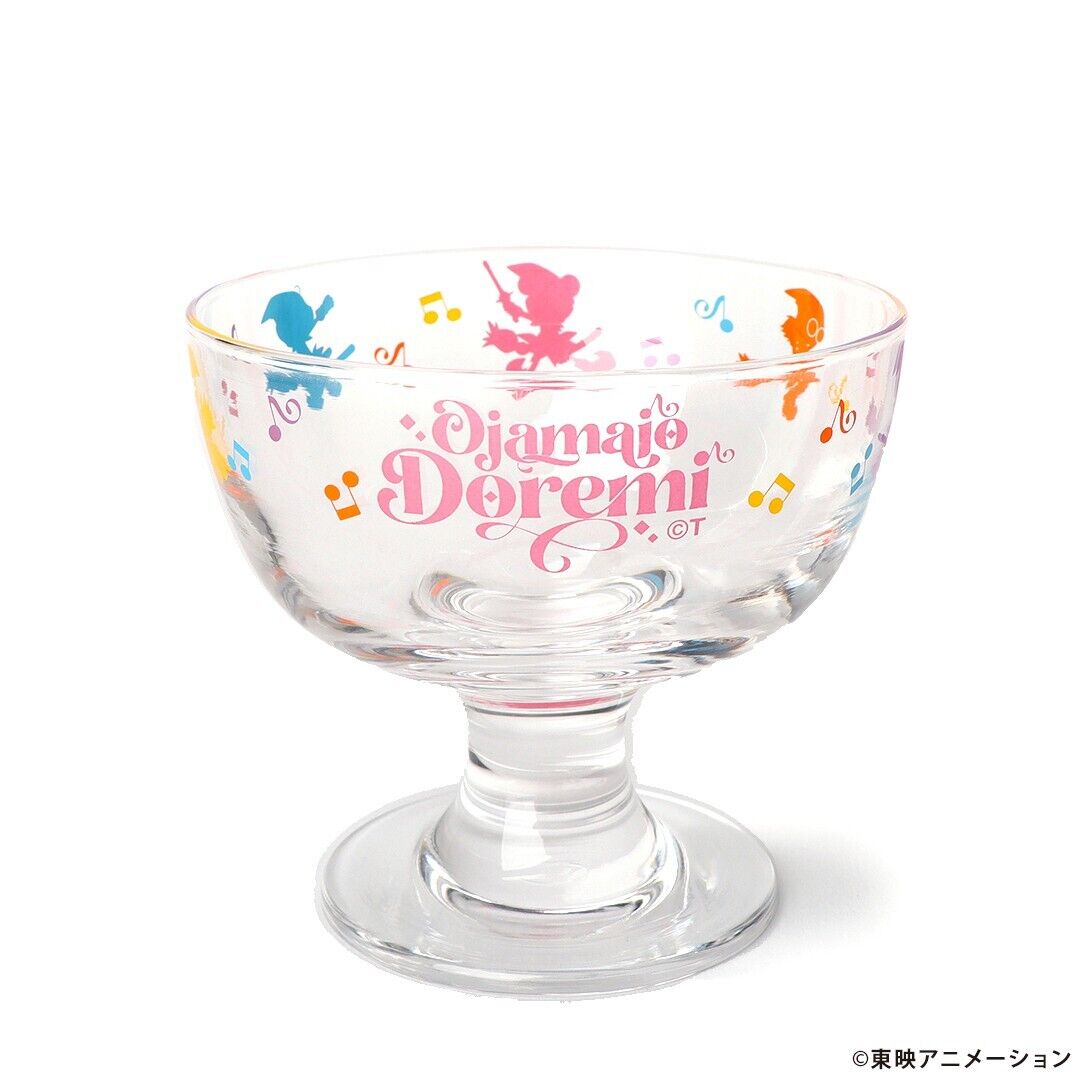 Ojamojo Doremi Dessert Sundae Glass w/ Coaster Tableware Japan Limited