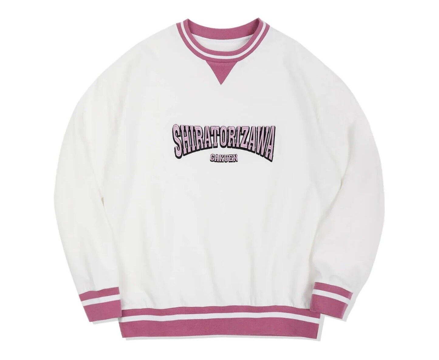 Haikyuu!! Haikyu Shiratorizawa Sweatshirt White L Size Unisex Cosplay