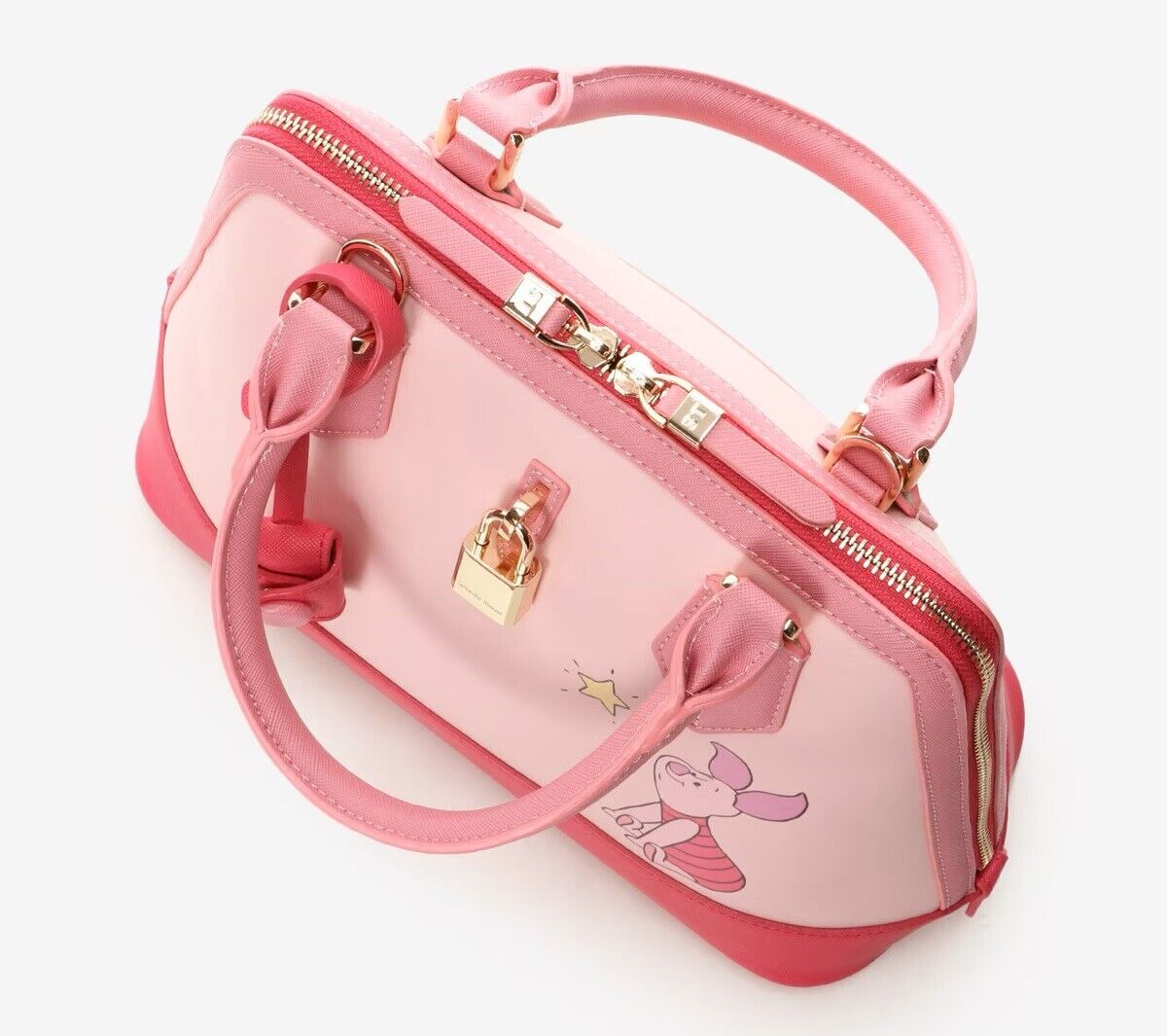 Disney 100th Anniversary Winnie the Pooh Piglet 2way Shoulder Bag Leather Women