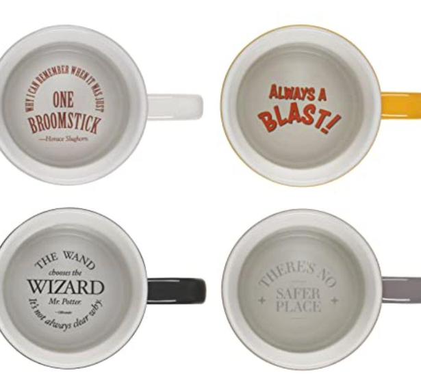 Le Creuset Harry Potter Magical Mug Set of 4 Stoneware Cup 400ml HogwartsNEW