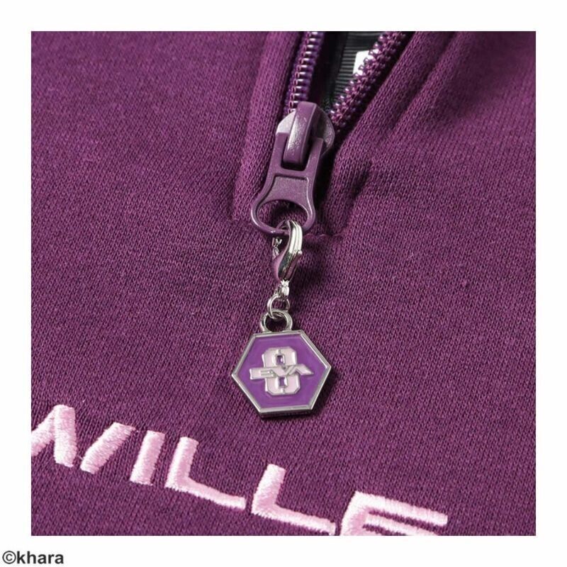 Evangelion Unit 08 Mari Makinami Illustrious WILLE Half Zip Sweatshirt Purple L