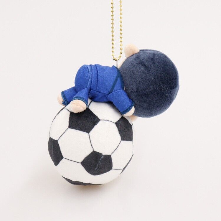 Blue Lock Rin Itoshi Soccer Ball Squeeze Mini Plush w/ Ballchain Japan Limited