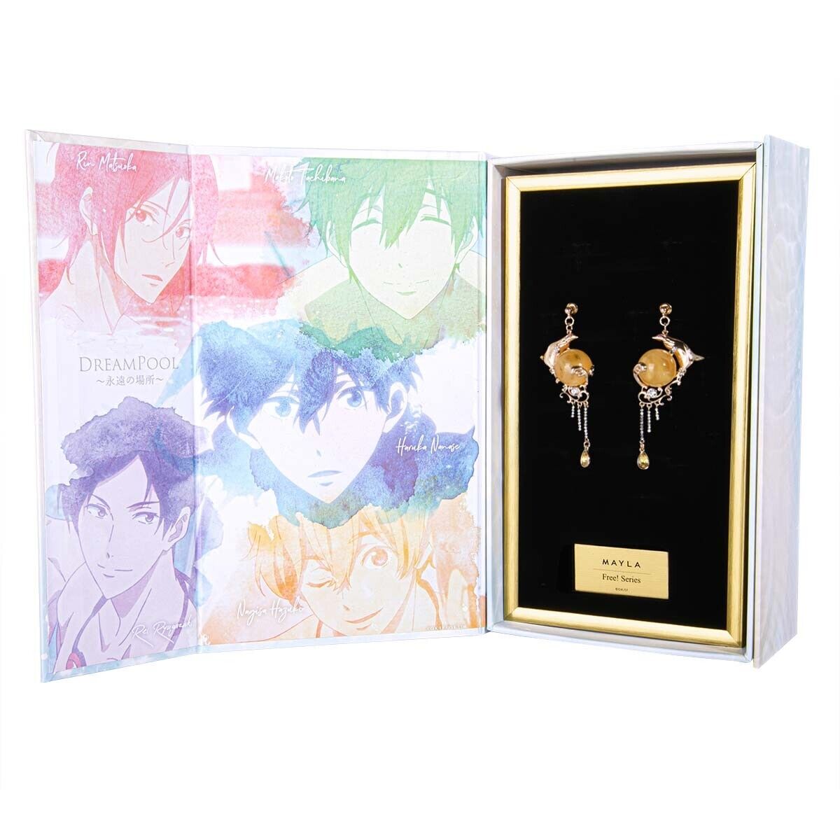 Free! Nagisa Hazuki Iconique Object Earrings Jewelry Kyoto Animation Japan