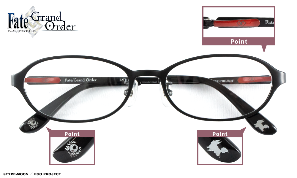 Fate Grand Order FGO Mashu Kyrielight Shielder Eyeglass Glasses Frame Cosplay