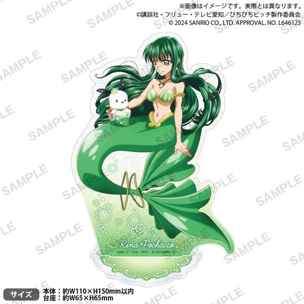 Mermaid Melody Pichi Pichi Pitch Rina Toin Sanrio Pochacco Acrylic Stand Figure