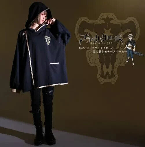 Black Clover Asta Black Bull Motif Hoodie Unisex Japan Limited Cosplay