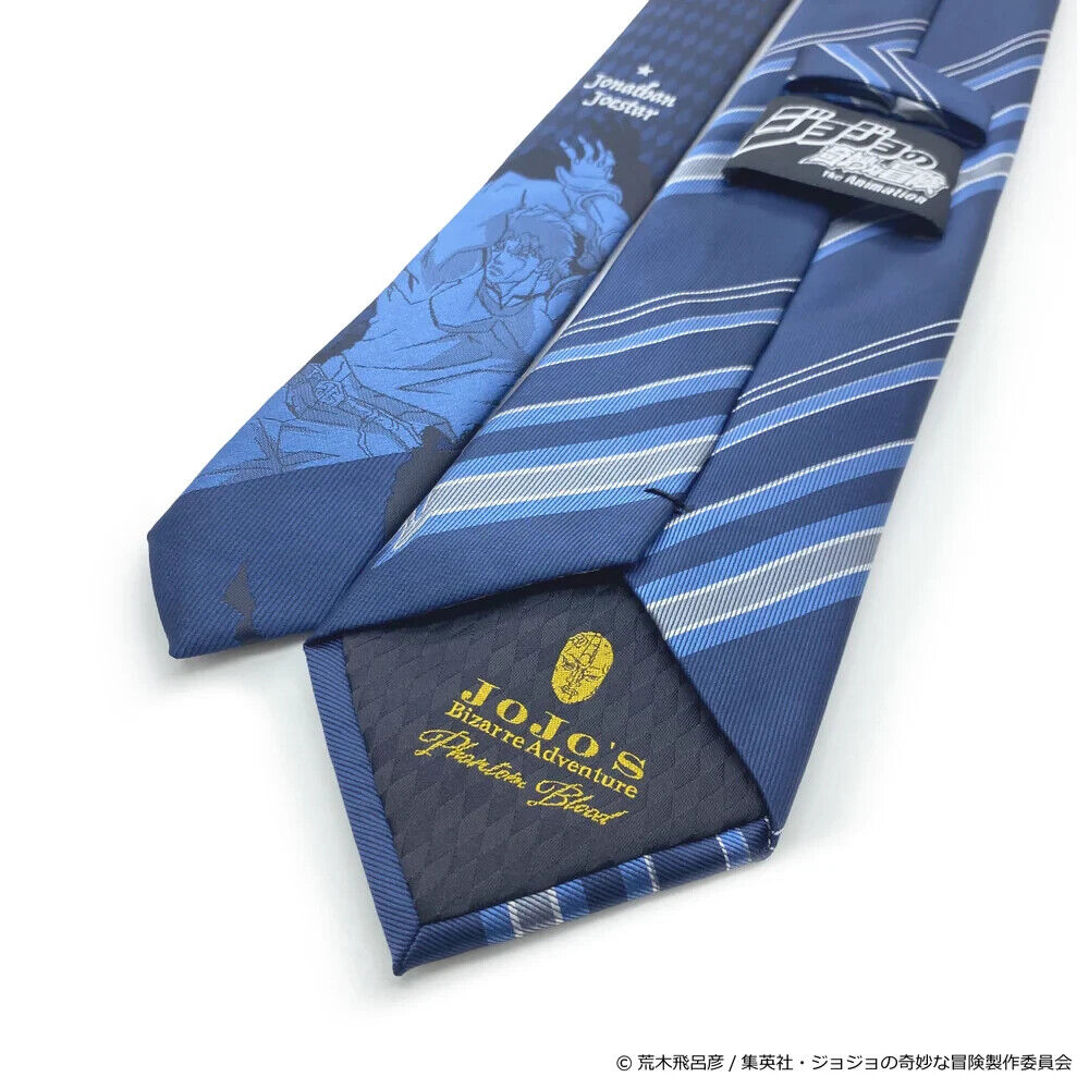 JoJo's Bizarre Adventure Pt.1 Phantom Blood Jonathan Joestar Tie Necktie Navy