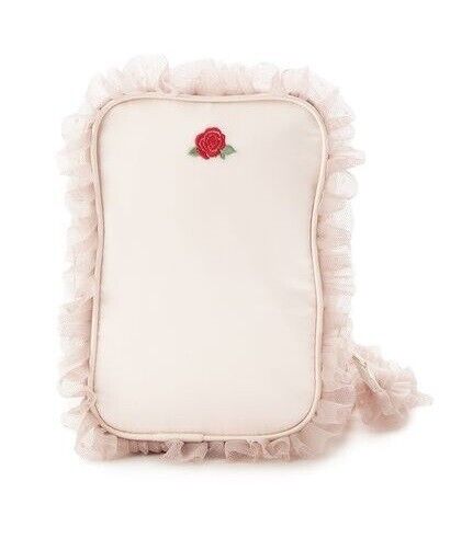 The Rose of Versailles Lady Oscar Marie Antoinette Frill Pouch Case Bag Pink