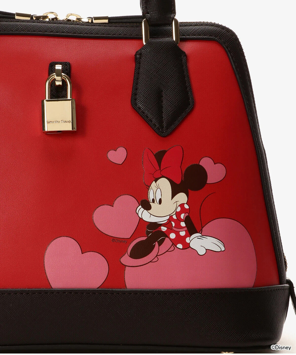 Disney 100th Anniversary Minnie Mouse 2way Shoulder Bag Leather Women Samantha