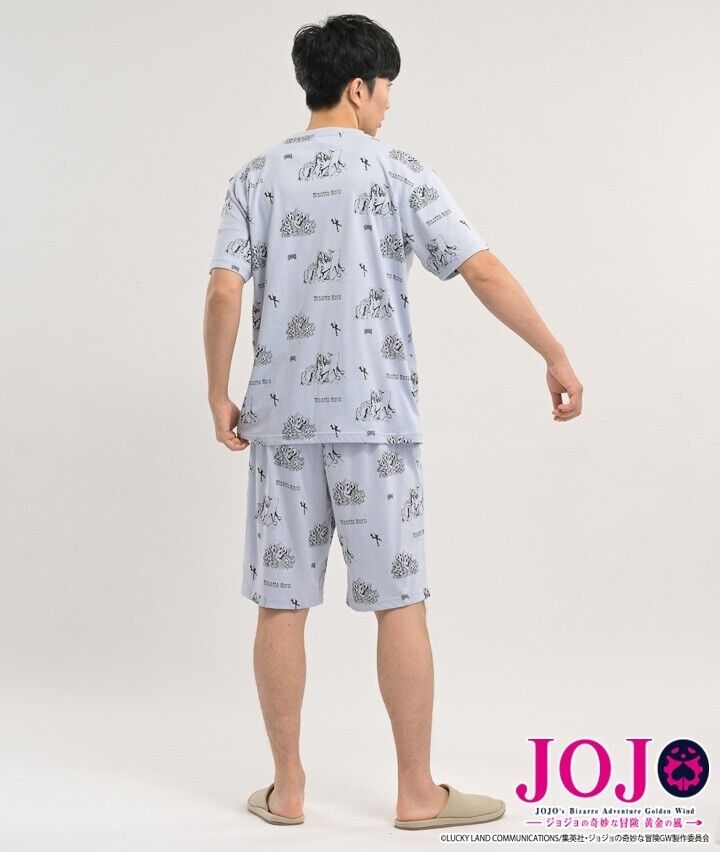 JoJo's Bizarre Adventure Pt.5 Risotto Nero Pajamas T-shirt Short Pants Set L