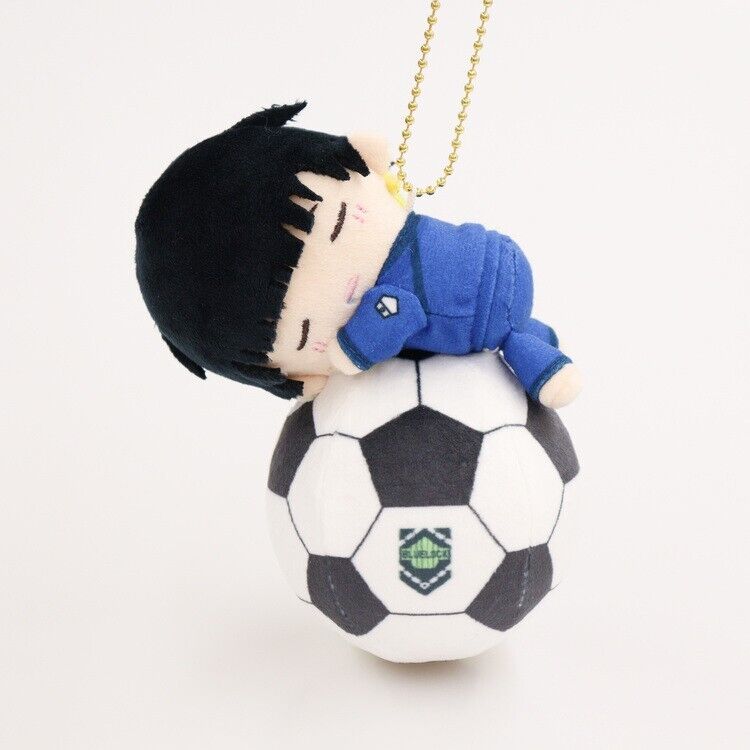 Blue Lock Meguru Bachira Soccer Ball Squeeze Mini Plush w/ Ballchain Japan LTD