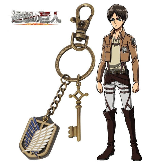 Attack on Titan Eren Yeager Survey Corps Key Ring Charm Japan Limited