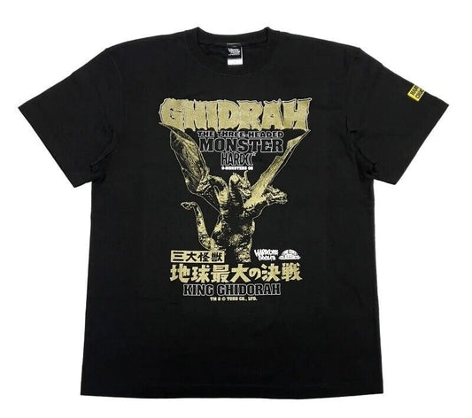 Godzilla Kaiju KING GHIDORAH T-shirt Black XL Size Unisex Tokusatsu Sci-Fi Japan