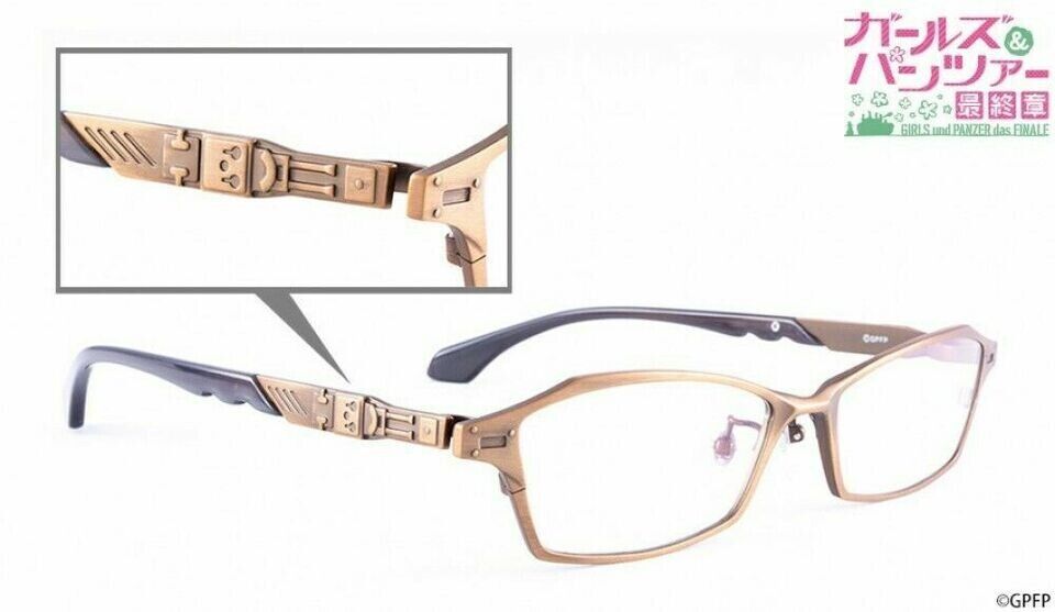 Girls und Panzer Anzio Tank L3/35 Carro Veloce Eyeglass Glasses Frame Japan